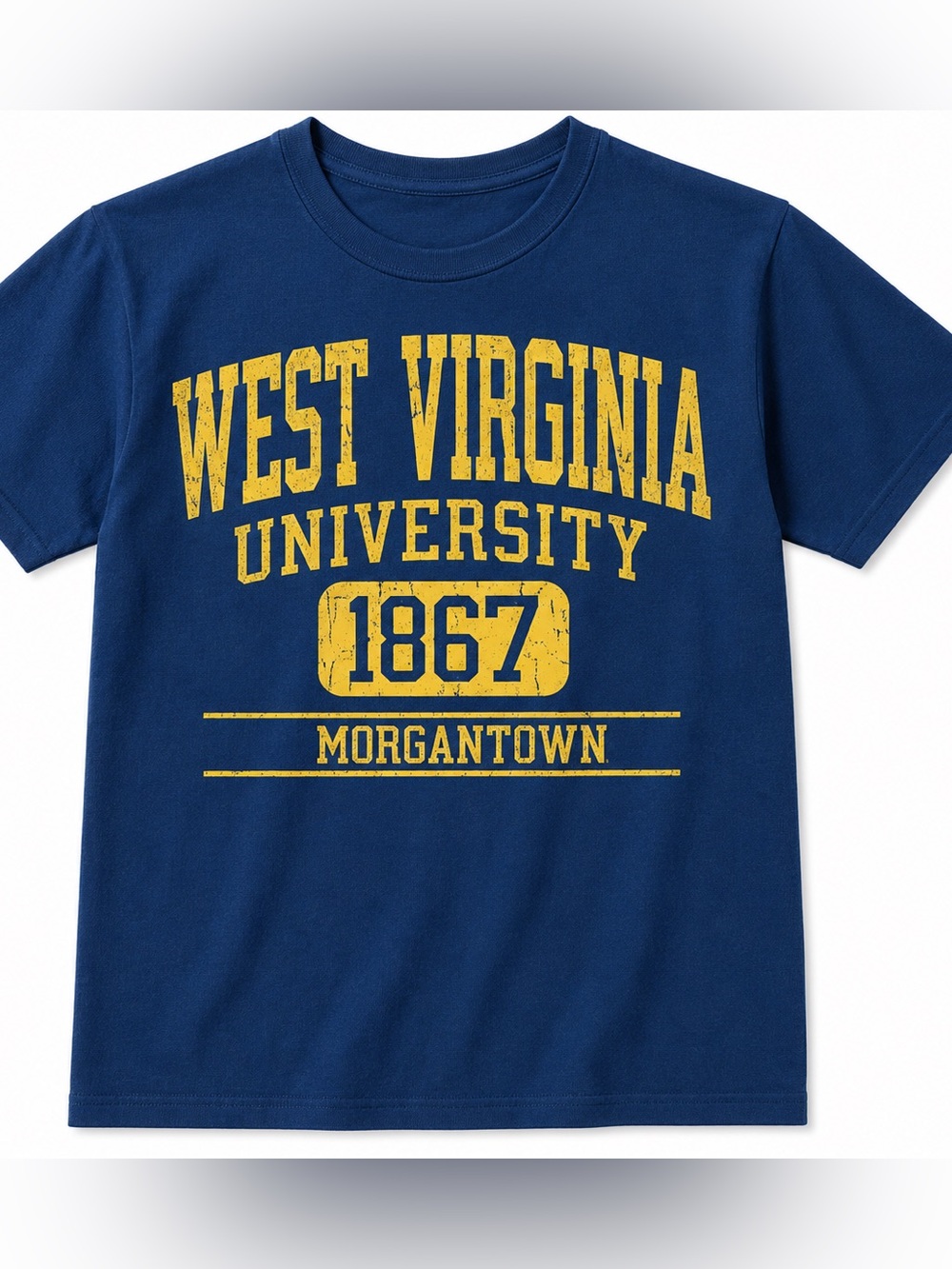 West Virginia University Blue Graphic Tee